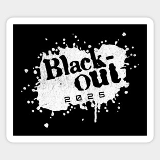 Blackout 2025 Protest Movement Art for Freedom Supporters Sticker